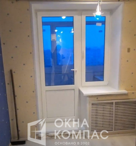 Фото объекта Остекление лоджии с поворотно-откидной створкой в г. Н. Новгород.